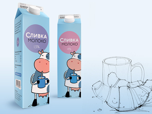 milk butter blue Siberia novosibirsk brenda creative studio