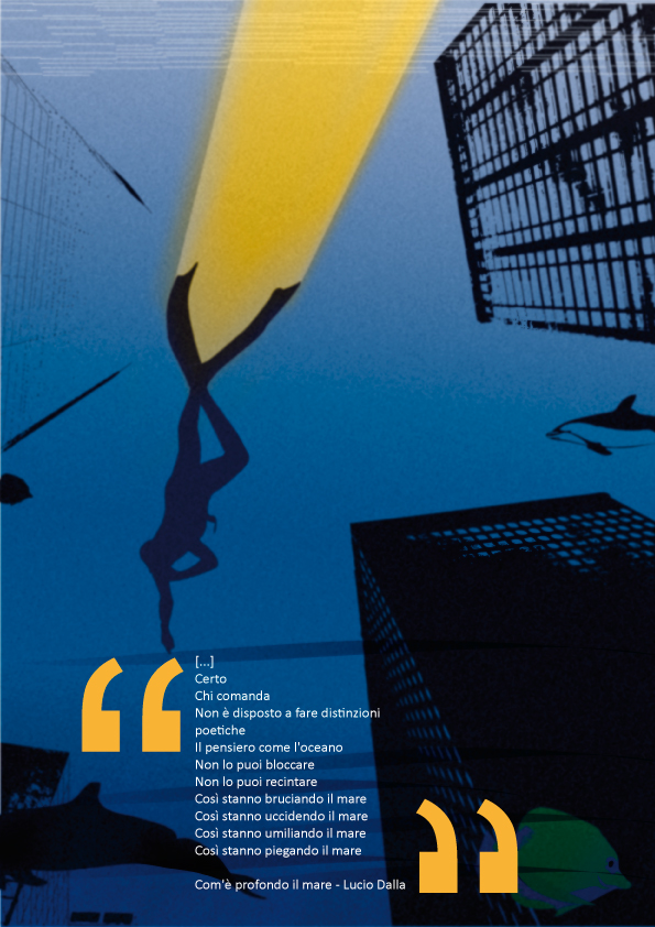 illustrazioni graphic Film   music Poetry  Wim Wenders In weiter Ferne so nah! Lucio Dalla color