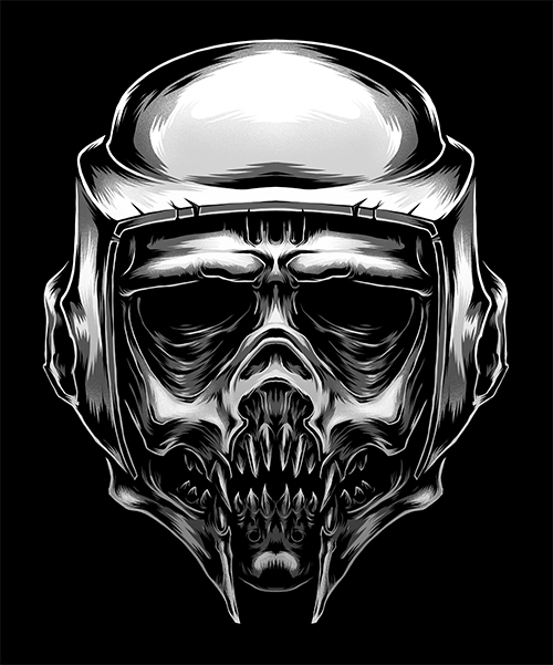 star wars skulltrooper stormtrooper boba fett darth vader blackout brother blackout work star wars skull death side horror skull dark art