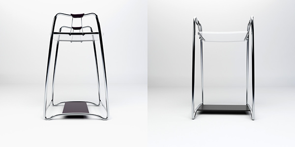furniture stool metal Entertainment plexiglass