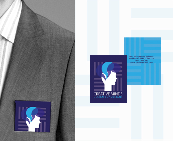 blue logo Corporate Identity magazine adv stationary business