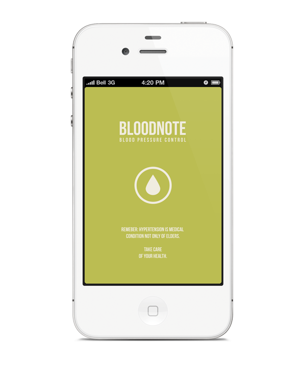 mobile app blood Bloodnote peter Bajtała bajti iphone application print Web design Icon ux UI