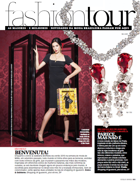 Dolce&Gabbana vogue Brazil moda beleza luxo