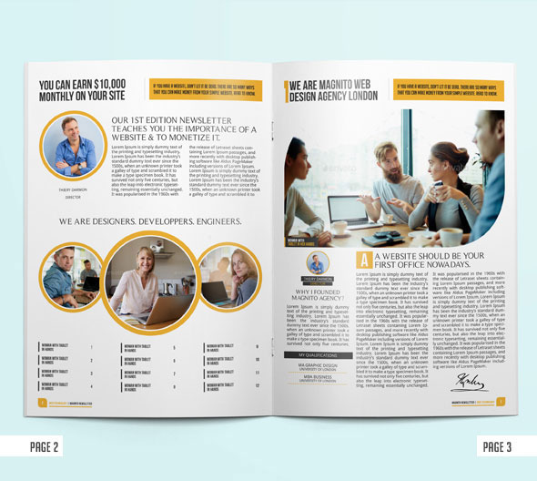 newsletter template business marketing   ideas magazine layouts best print design