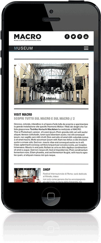 museum art minimal White Web design black & white Responsive responsive website mobile mobile website tablet tablet website gif