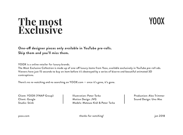 YOOX: The Most Exclusive Collection