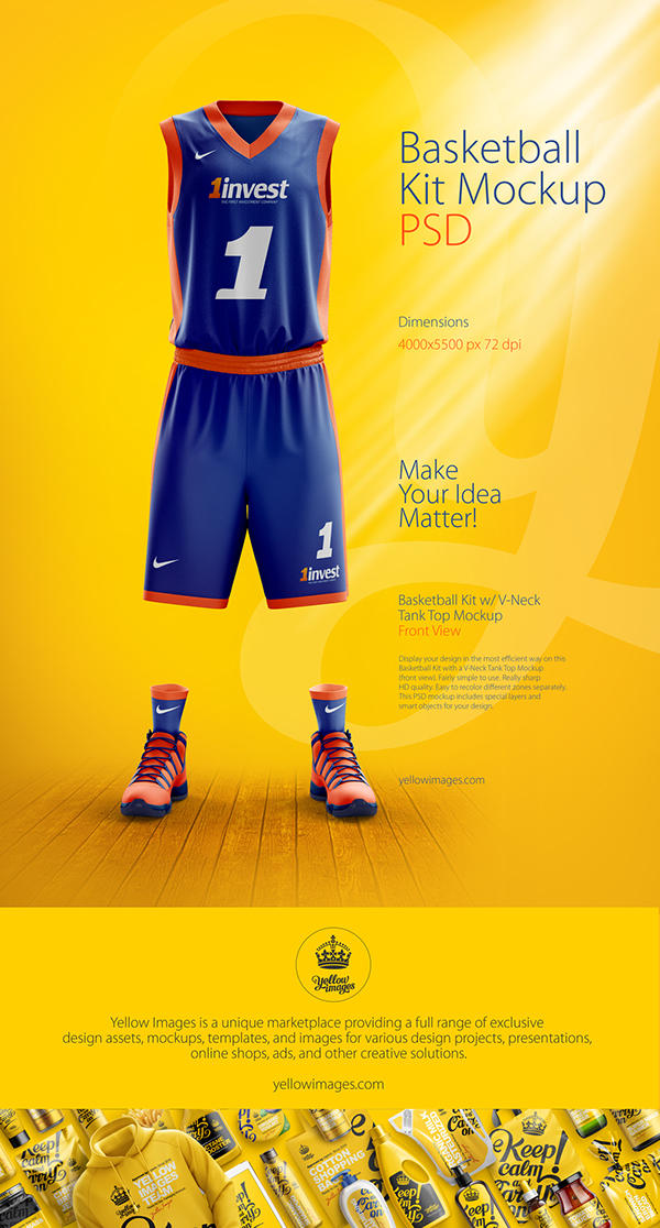 jersey cdr basketball mockup Behance Kit Basketball PSD on Mockup