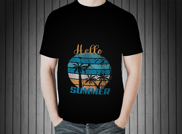 Hello Summer T-Shirt Design