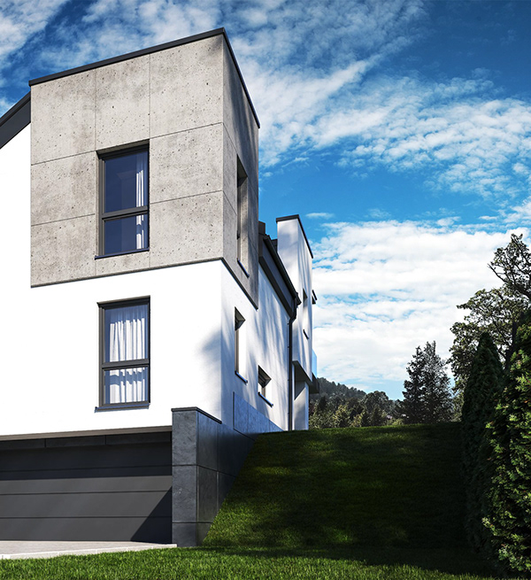 Architectural Visualization of a Twin House