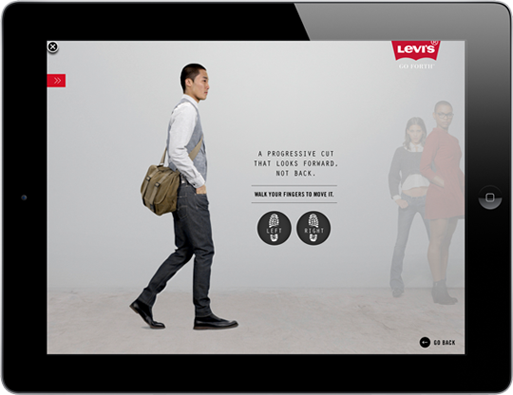 levi's Clothing Website iAd digital campaign Style