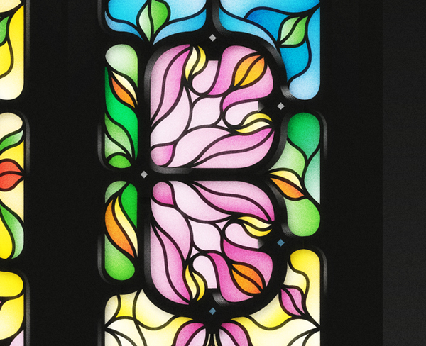 yorokobu editorial magazine Baimu stain glass stainglass vidriera Iglesia cathedral romanic light luz color