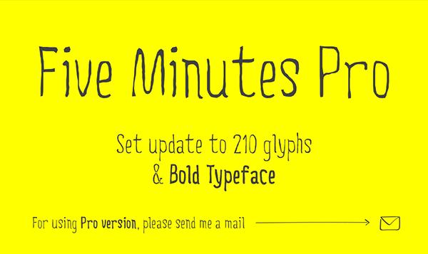 font 5ive five minutes five Free font free
