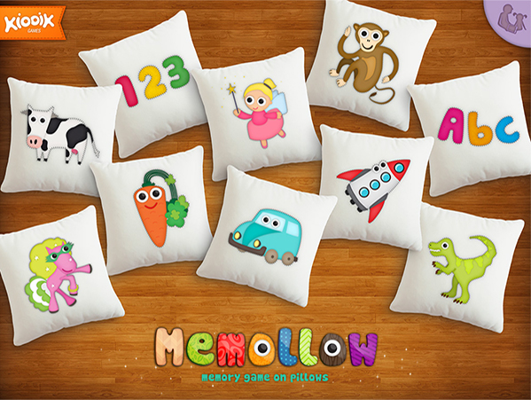 memory game game app iPad kids children matching pillow iPad App kid's app