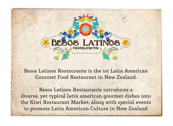 Besos Latin restaurant Food  exotic menu torn