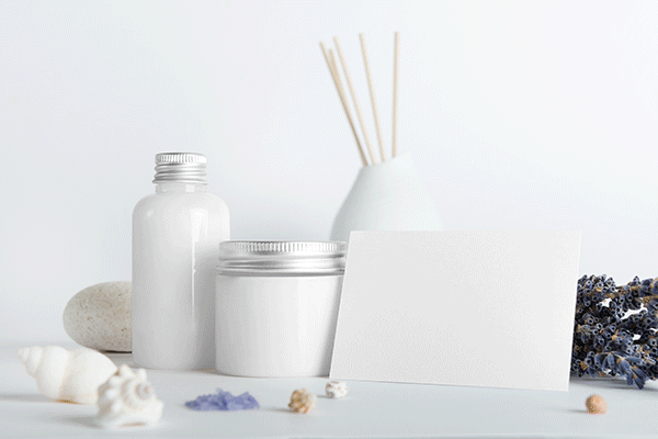 cosmetics mock-up Mockup Spa beauty bottles package mock up design template identity brand store Cosmetic jar