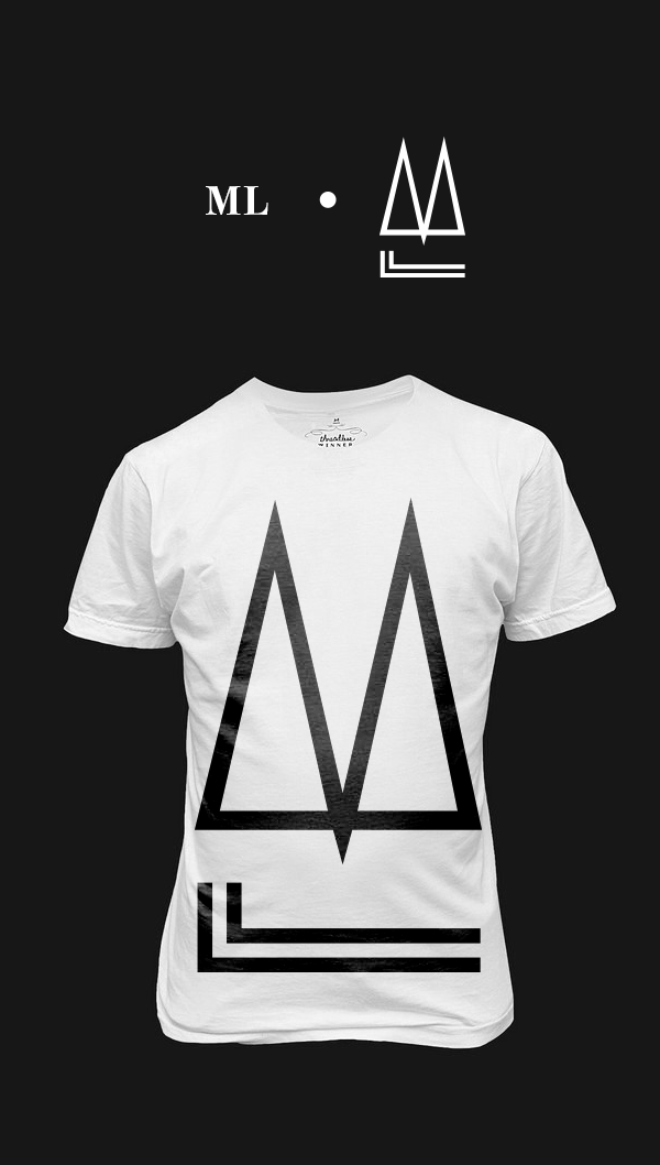 tshirts  Tshirt t-shirt initials  initial black and white b&w typo clothes shirt