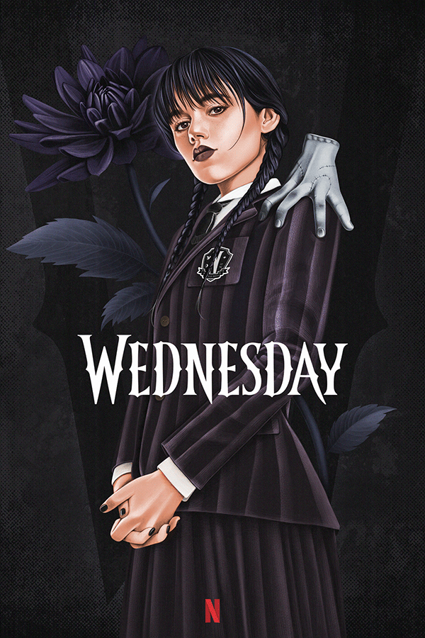 WEDNESDAY ADDAMS alternative poster