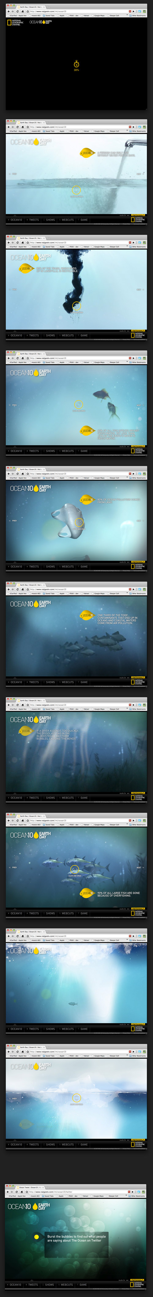 Flash  animation webpage icarusdie ocean10