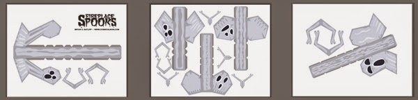 paper toy paper paper craft Ghosts Spooks Spirits 3d toy