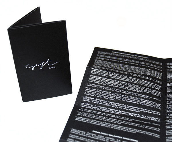 zara  inditex  gift card  Packaging  art direction  thisismaurix