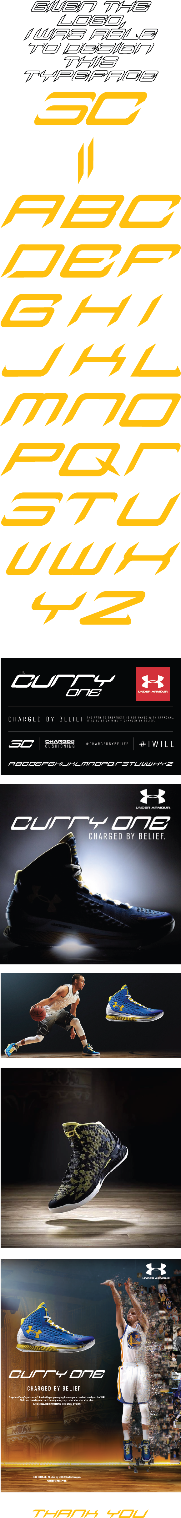 Under Armour Typeface steph curry basketball