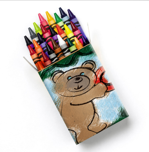 Crayola crayons bright bear color art school