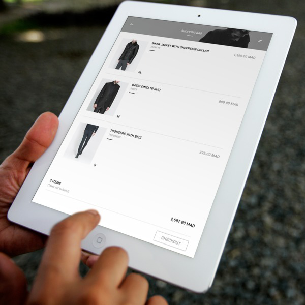 app Classic clean clothes flat ios7 iPad market product rose store tablet UI