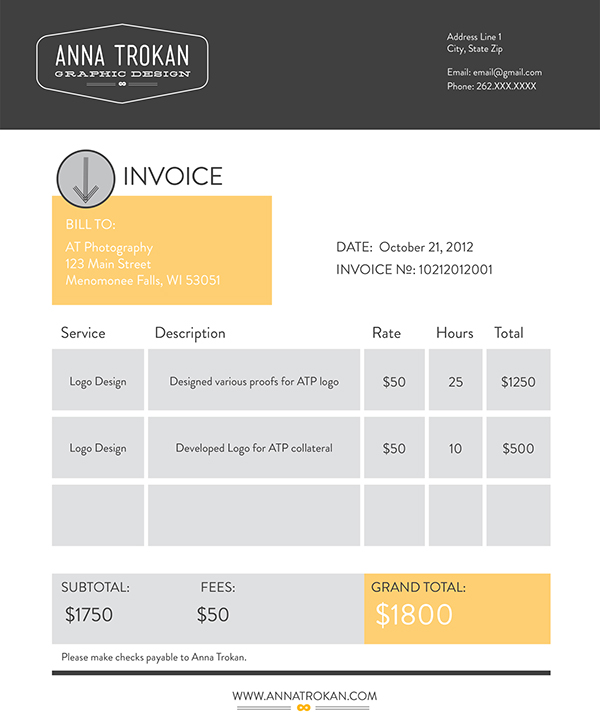 Design Invoice On Behance