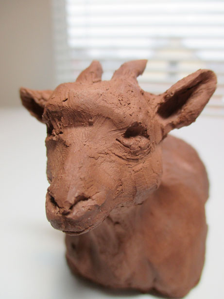 sculpture clay animal lizard dog Cat goat Turtle