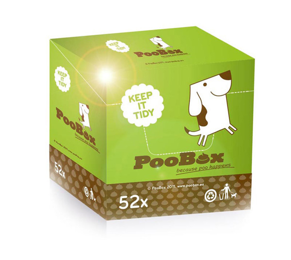 eco friendly PooBox Clean Environment user experience user friendly biodegradable carton Folded carton