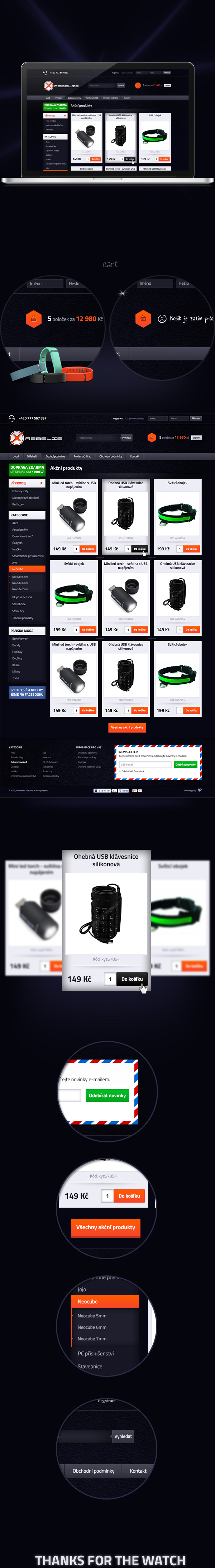 Webdesign Ecommerce estore shop eshop glossy clean gadgets visualcreative