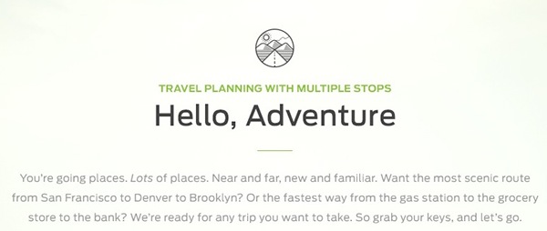 MapQuest mobile Website Travel app