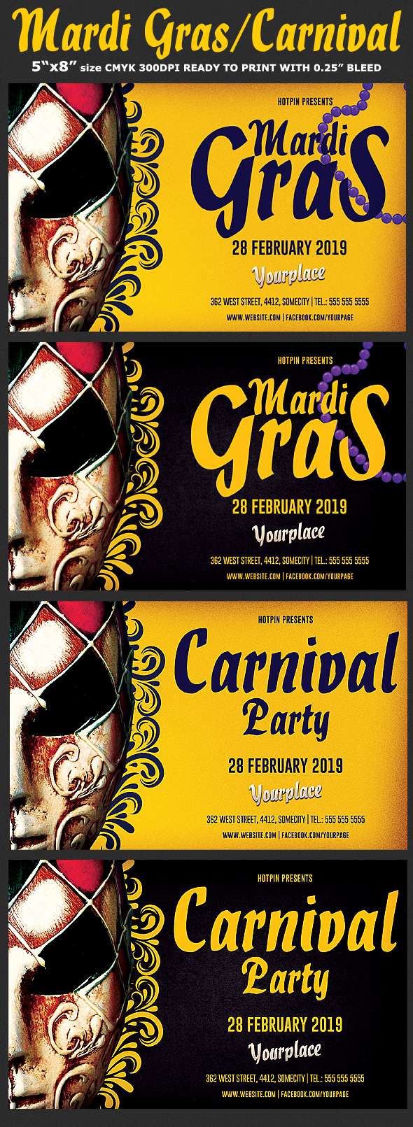 a5 Advertising  Brazil canival invitation Carneval carnival flyer club flyer colorful costume