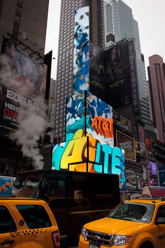 out of home 3D times square Digital billboard