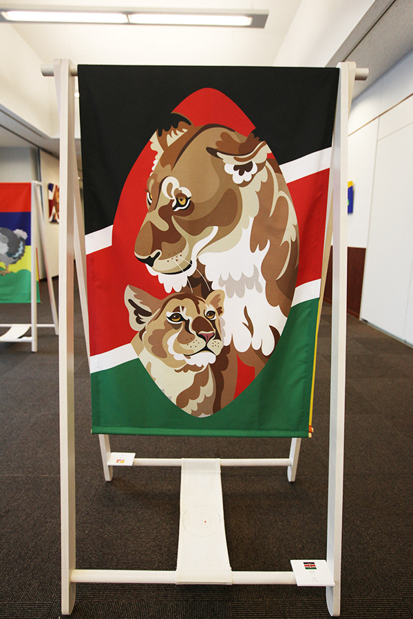 Exhibition  ILLUSTRATION  flag painting   postcard design flyer Acrylic paint animals