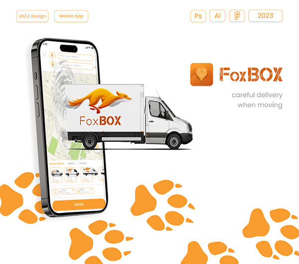 FoxBOX | Moving Services | UX/UI Design & Mobile App