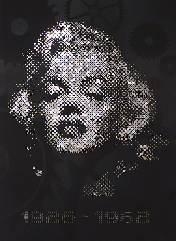 STEAMPUNK Marilyn Monroe monroe2014 indy-visual.com halftone