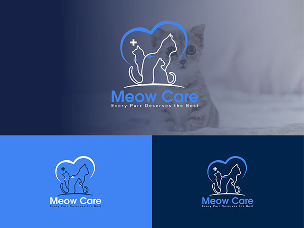 Meow Care Logo Design And Branding