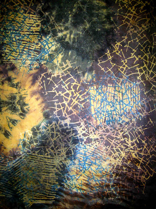 Quake art cloth network fiber art