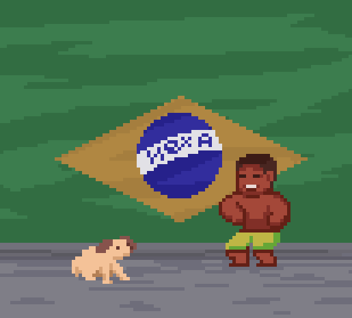 Pixel art memes Brasil