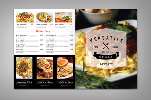 bar business classy design template elegant restaurant lounge italian Coffee burger business card menu brochure Multipurpose