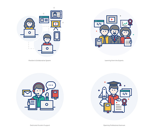 UpGrad Iconography and Illustrations