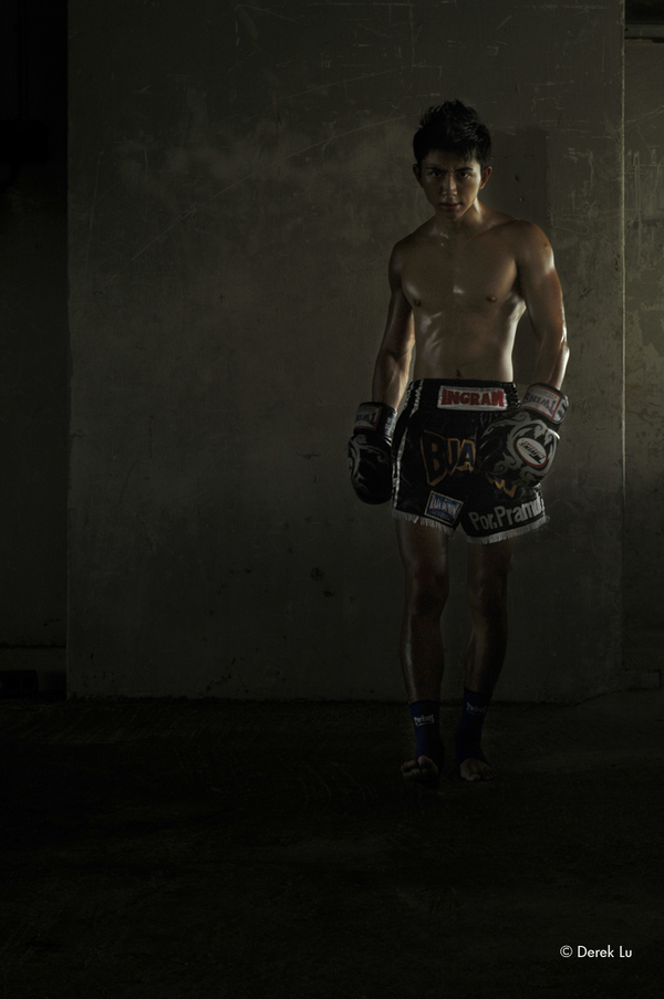Muay Thai Practitioner Thai fight club. contender Boxing heavy weight mac lomo beauty fight portrait