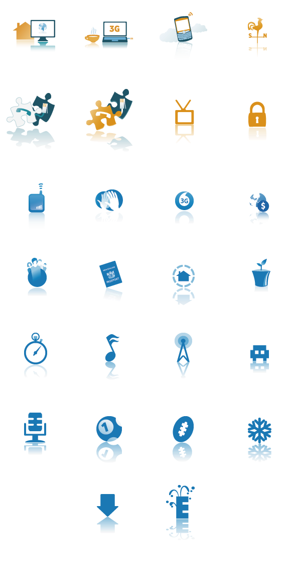 vodafone NZ information graphic icons