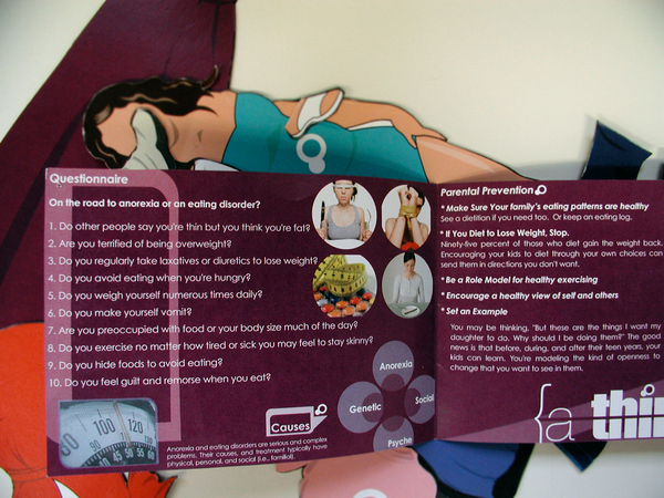 Anorexia Brochure tommy hines Magnetic Doll social marketing anorexia