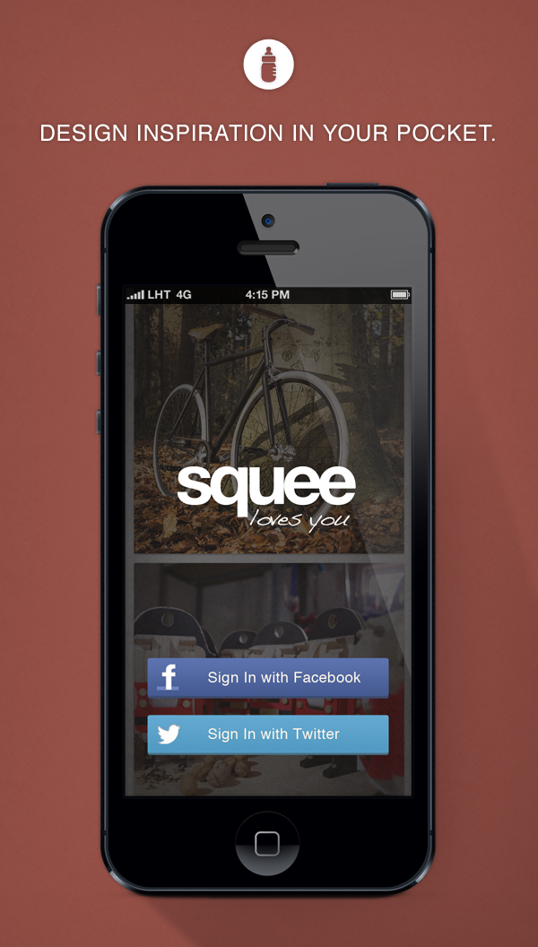 Squee iOS App design