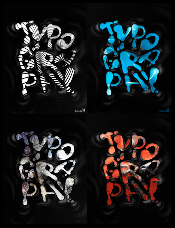 type illustration liiustration apparel t-shirt poster black White photomanipulation stationary color vivid creative cover Liquid splash commercial calery Cell micro grid macro celebrate stripe rainbow orange lettering type letter visual