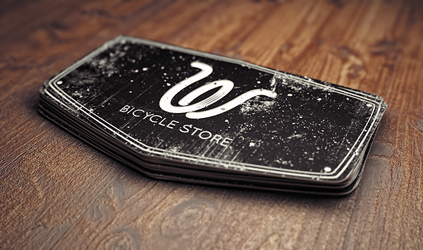 On Wheels bicycle store vintage logo brand Moscow Russia