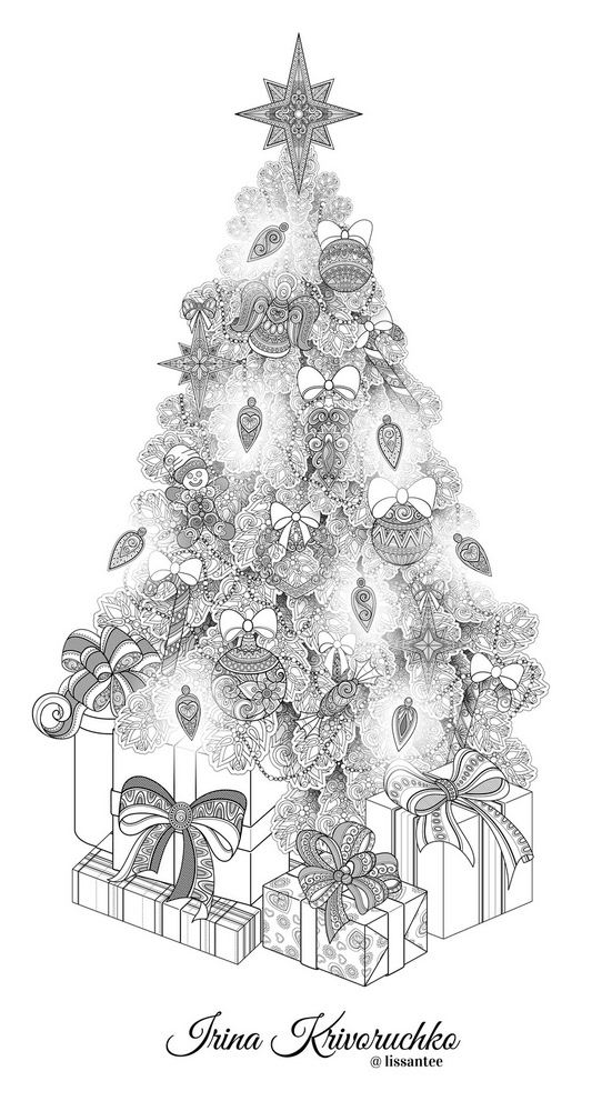 Christmas ornaments coloring pages