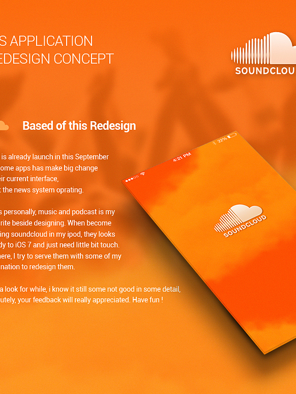 soundcloud ios redesign ios7 sound Audio record apps